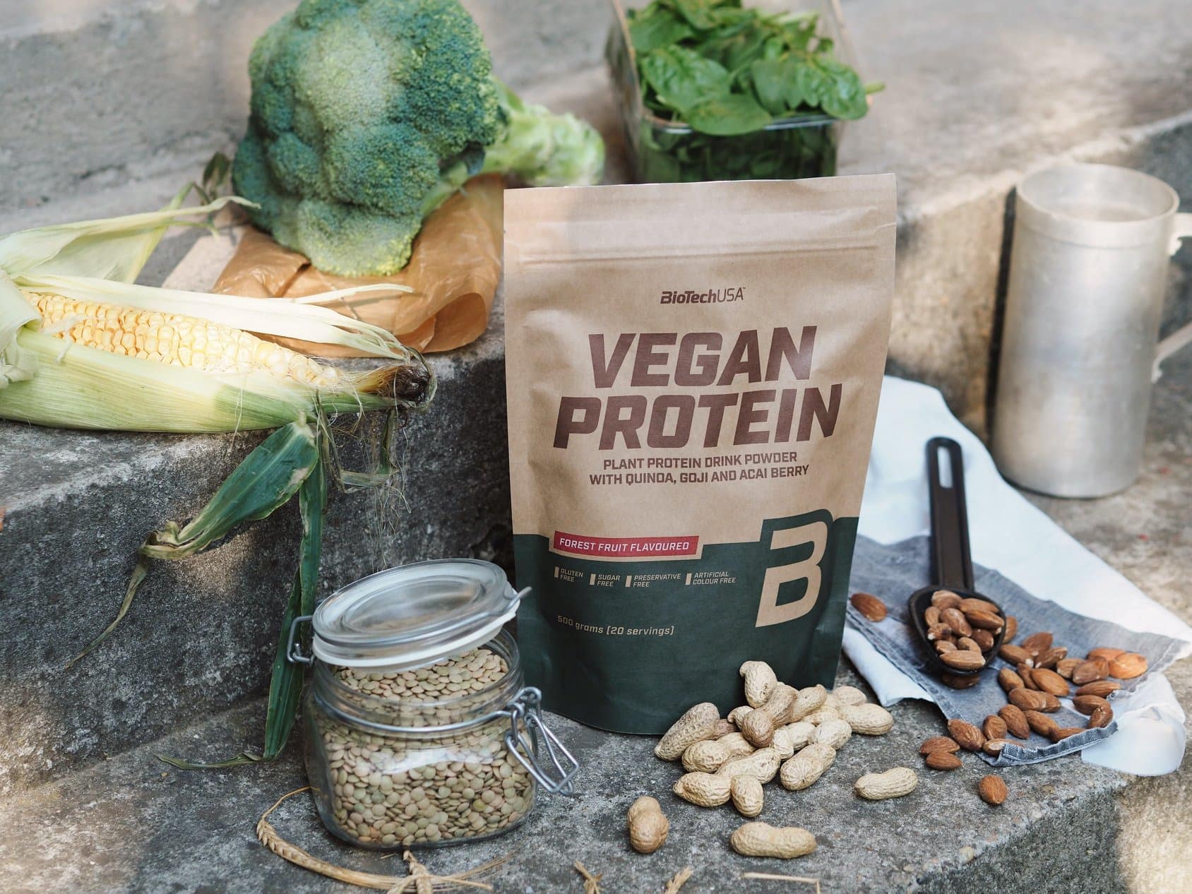 BioTechUSA - Vegan Protein (500g) - whey proteein thuc vat vegan pro