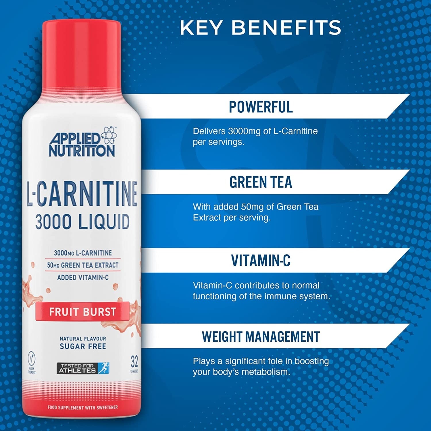 Applied Nutrition - L-Carnitine 3000 Liquid (32 lần dùng) - 81xe2bpurgl ac sl1500