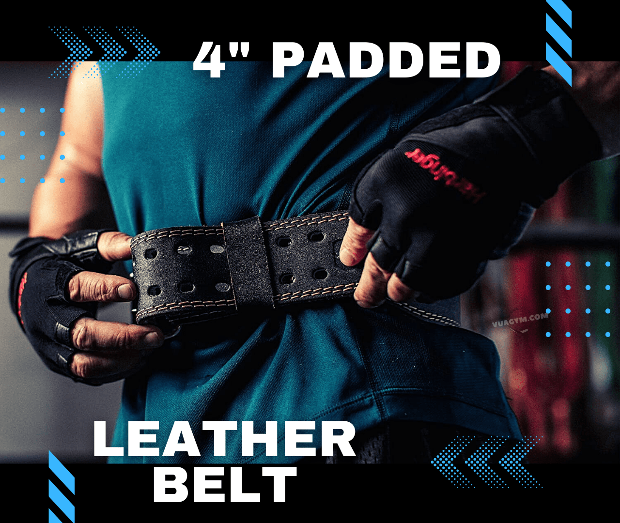Harbinger - 4" Padded Leather Belt - 4 padded 1