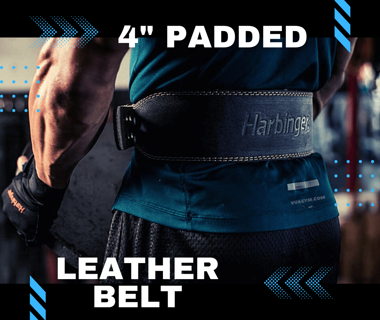 Harbinger - 4" Padded Leather Belt - 4 padded