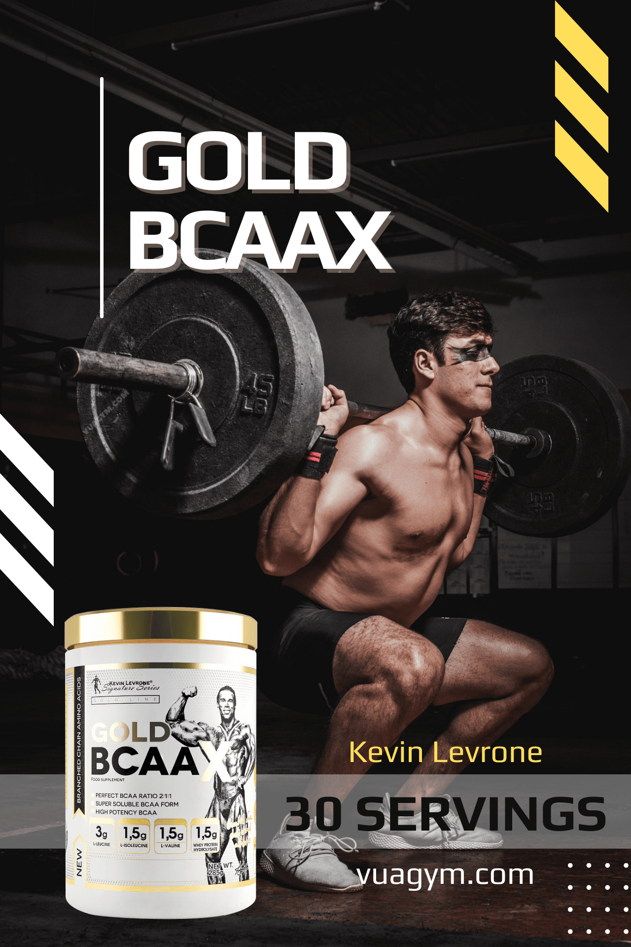 Kevin Levrone - GOLD BCAAx (30 lần dùng) - gold bcaa x 1