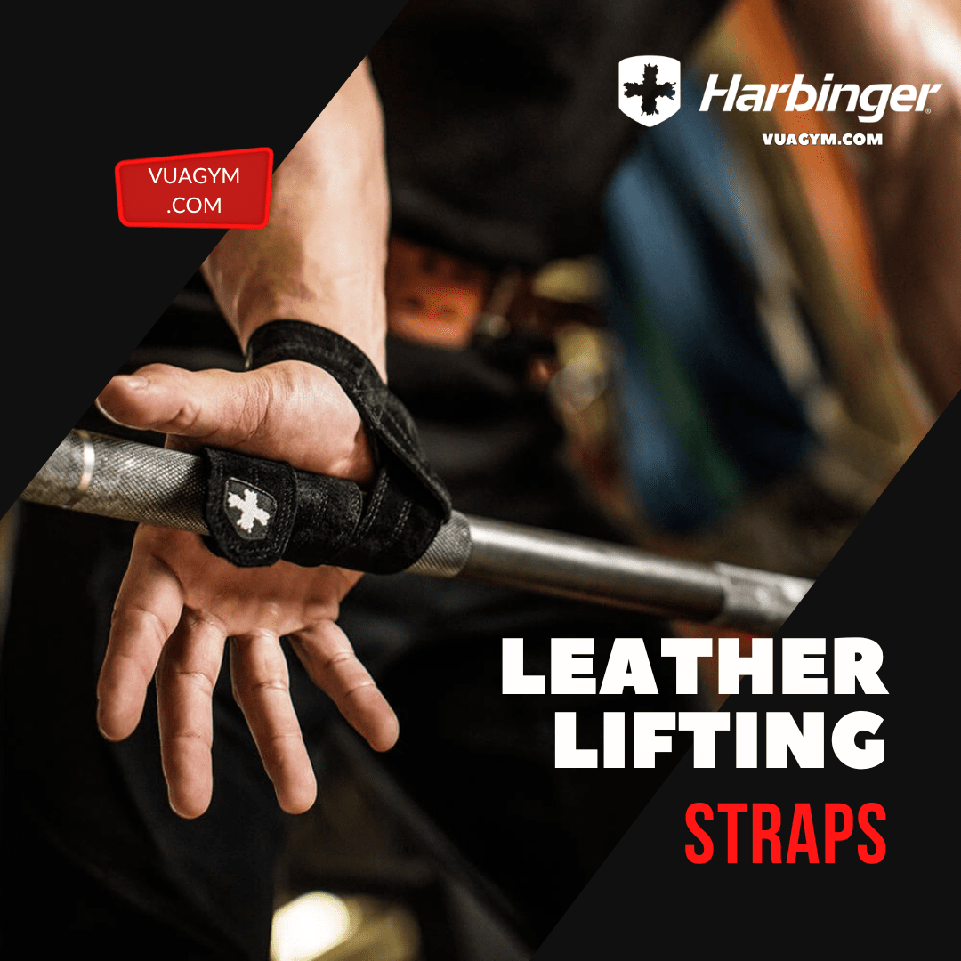 Harbinger - Leather Lifting Straps (1 cặp) - leather lifting trap