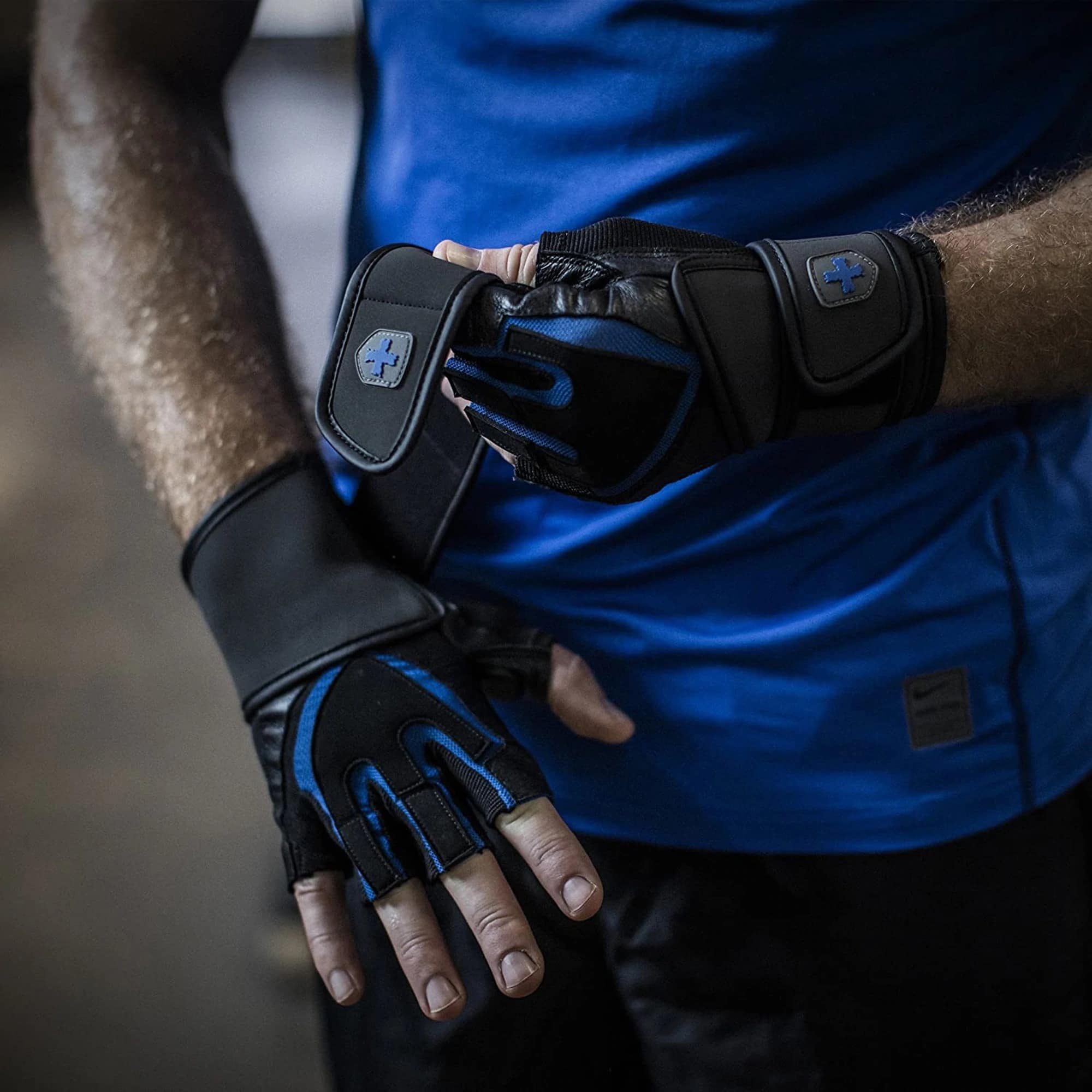Harbinger - Men's Training Grip Gloves (1 cặp) - m training grip gloves black blu