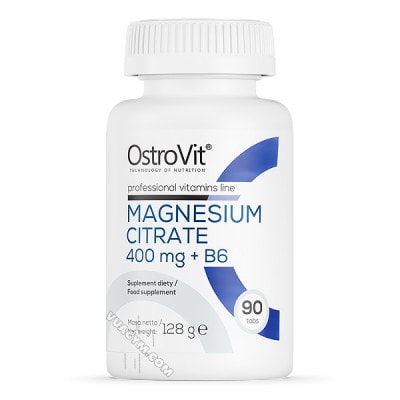 Ảnh sản phẩm OstroVit - Magnesium Citrate 400mg + B6 (90 viên) - 1