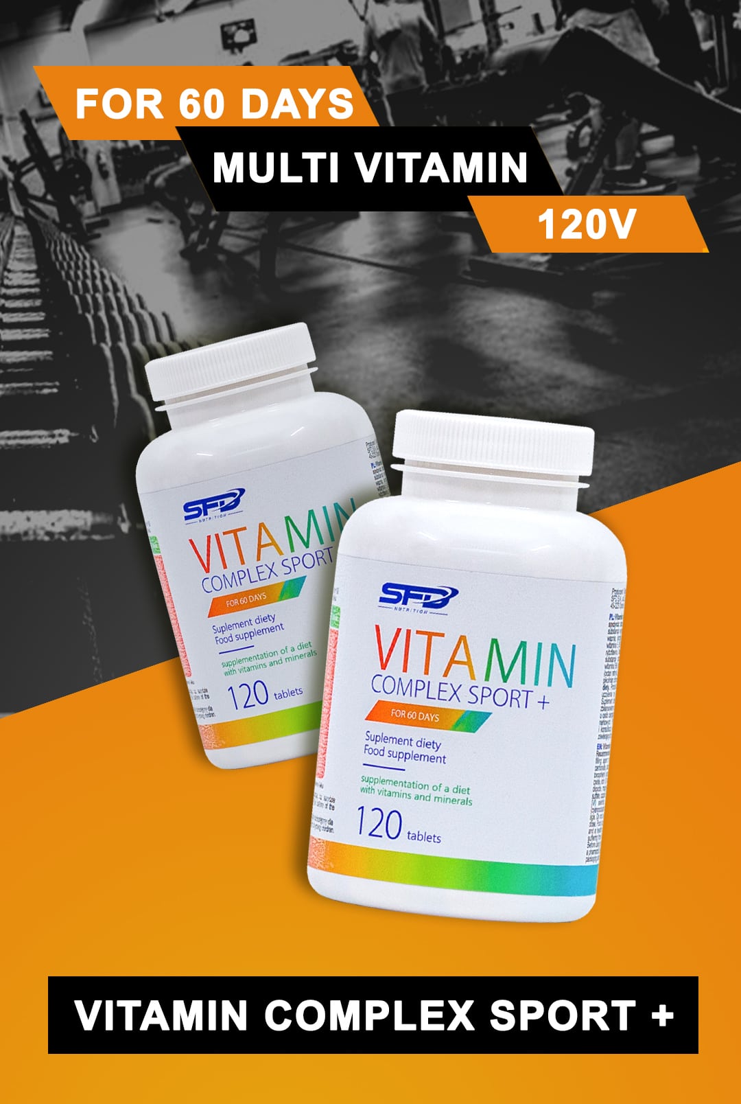 SFD - Vitamin Complex Sport+ (120 viên) - sfd vitamin complex sport 1