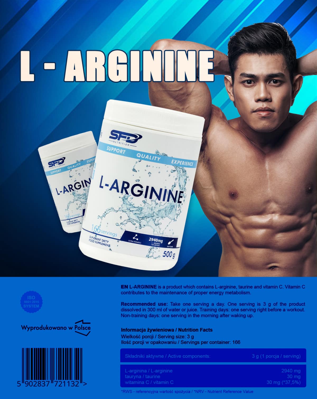 SFD - L-Arginine (500g) - arginin 2