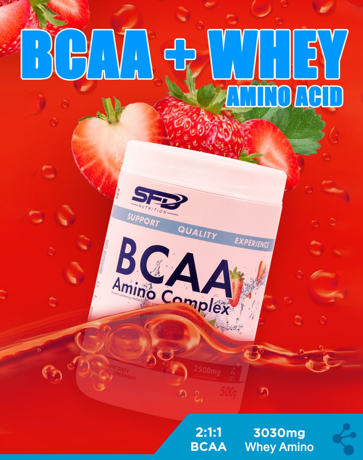 SFD - BCAA Amino Complex (500g) - bcaa dau