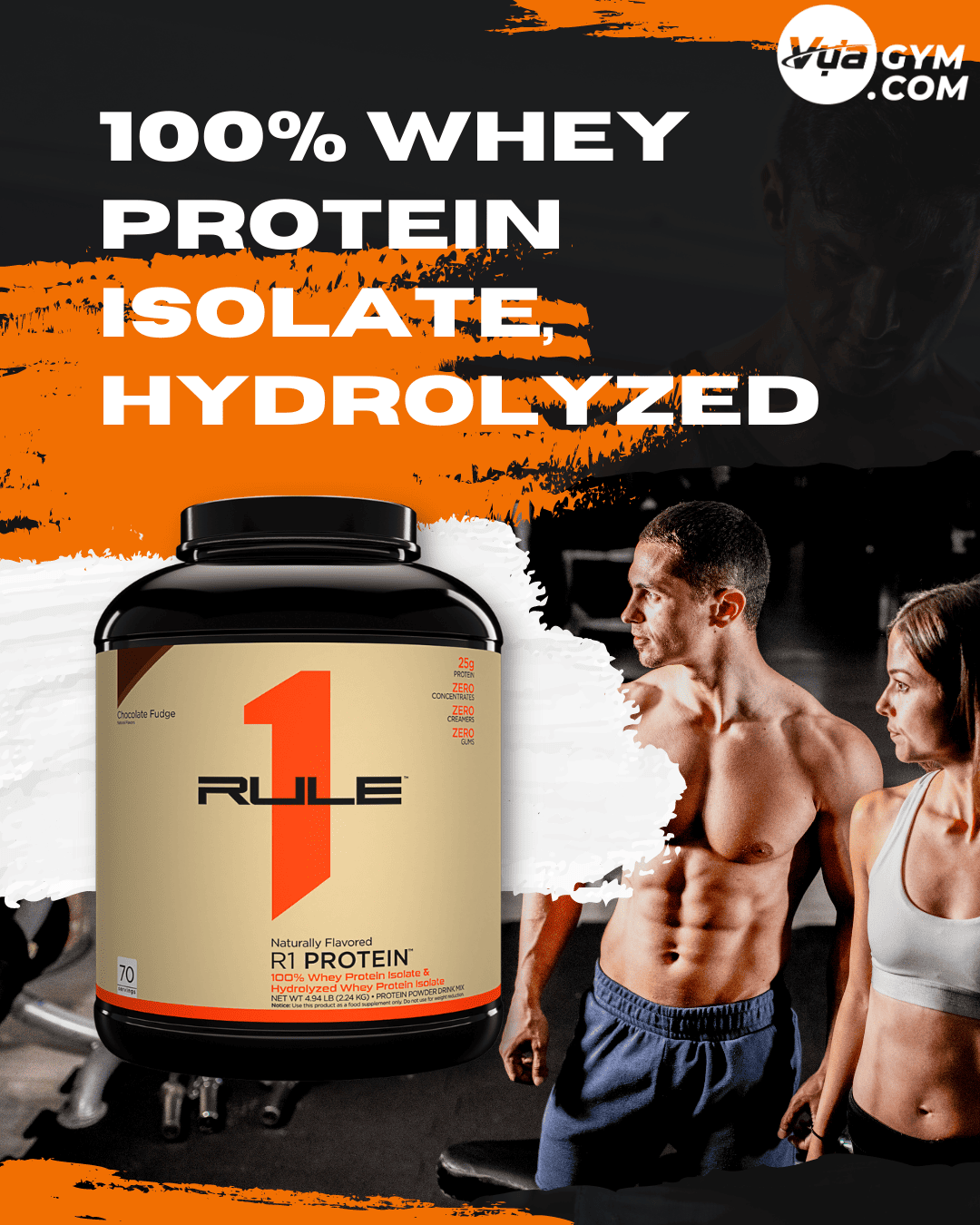 Rule 1 - R1 Protein Naturally Flavored (4.3 - 5 Lbs) - rule 1 r1 protein naturally flavored 49 5 lbs mota vuagym 2