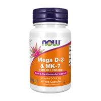 Ảnh thu nhỏ sản phẩm NOW - Mega D3 5000IU & MK-7 180mcg / Capsule (60 viên) - 1