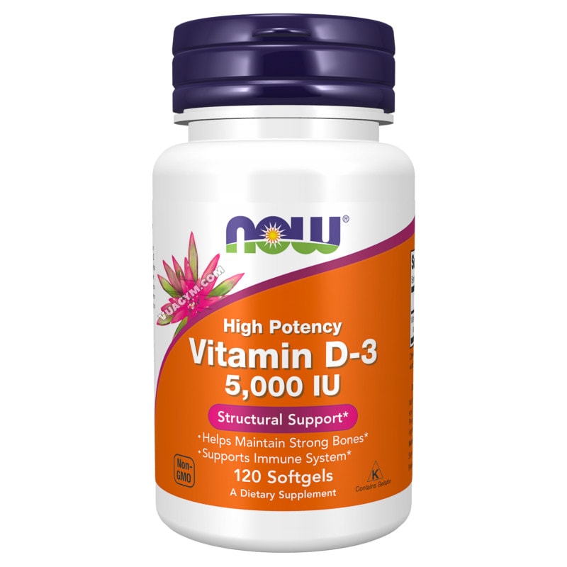 Ảnh sản phẩm NOW - Vitamin D-3 5,000 IU (120 viên)