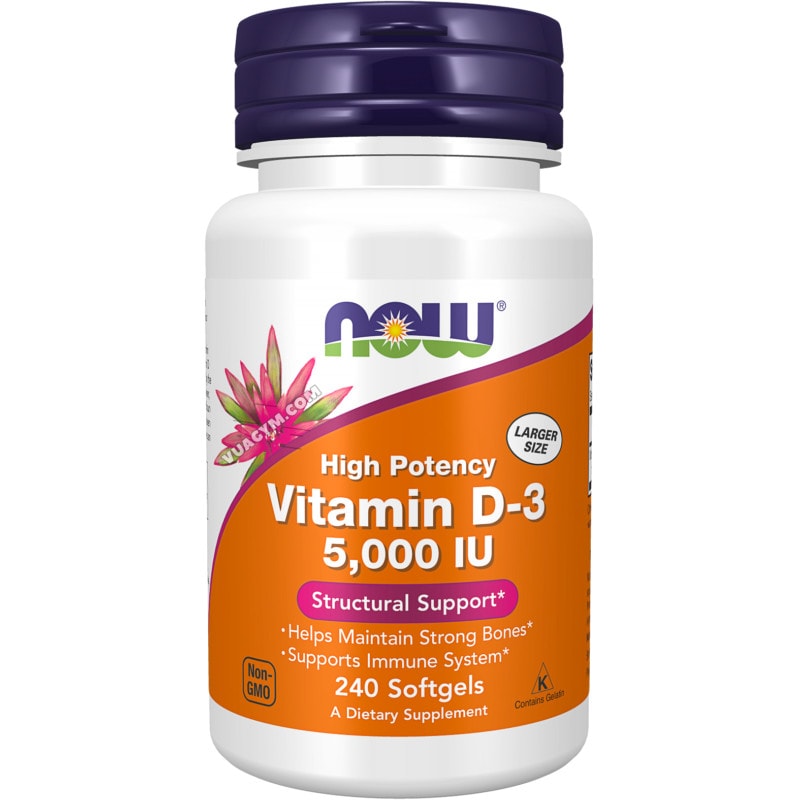 Ảnh sản phẩm NOW - Vitamin D-3 5,000 IU (240 viên)