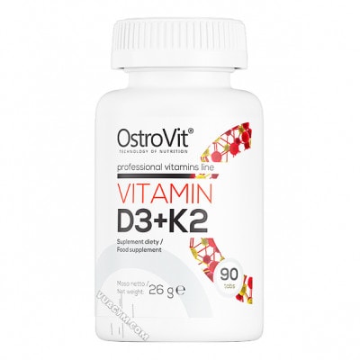 Ảnh sản phẩm OstroVit - Vitamin D3 + K2 (90 viên) - 1