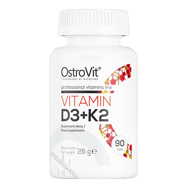 Ảnh sản phẩm OstroVit - Vitamin D3 + K2 (90 viên)