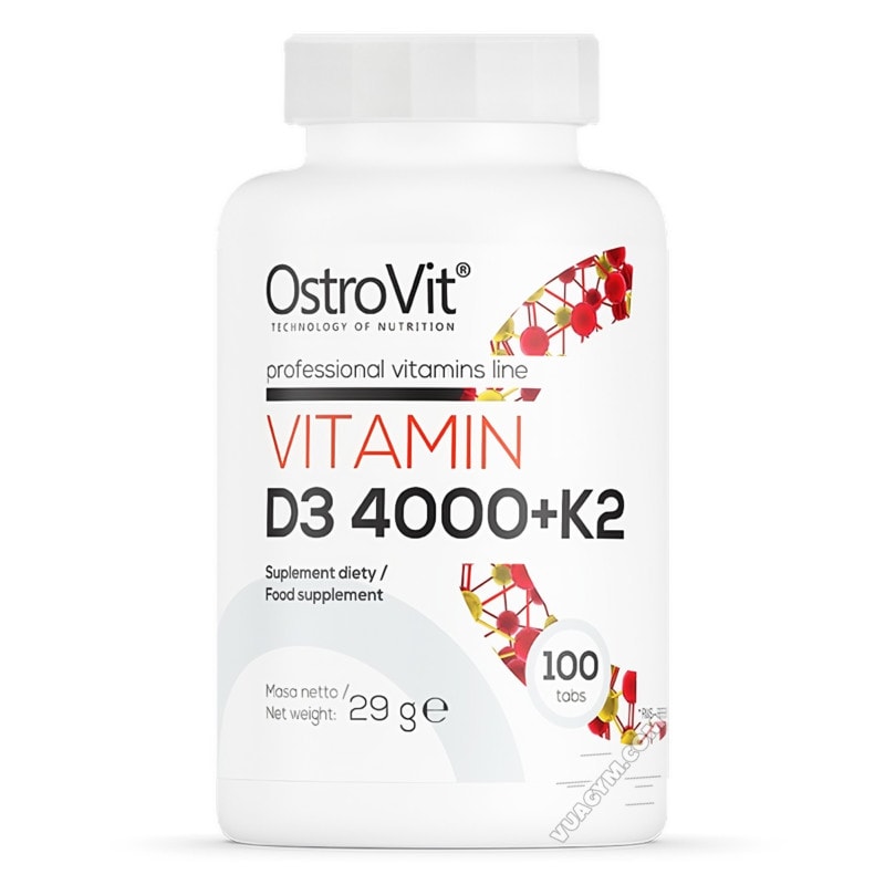 Ảnh sản phẩm OstroVit - Vitamin D3 4000 + K2 (100 viên)