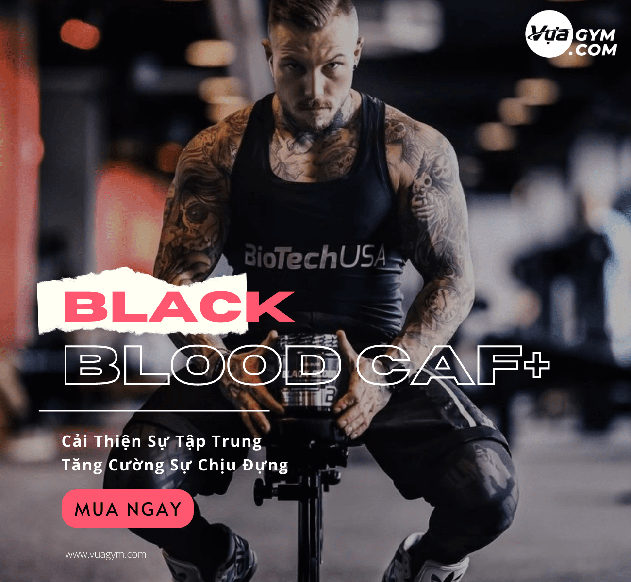 BioTechUSA - Black Blood CAF+ (300g) - black blood caf vuagym