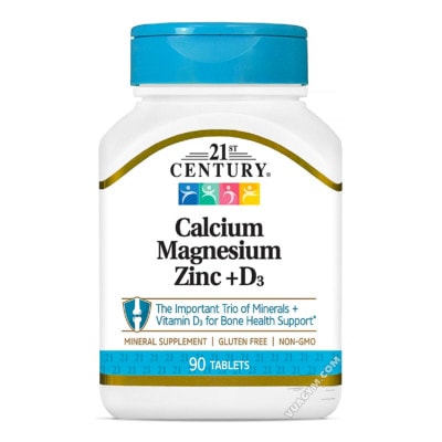 Ảnh sản phẩm 21st Century - Calcium Magnesium Zinc + D3 (90 viên) - 1