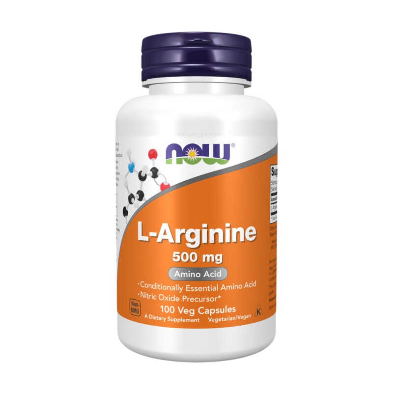 Ảnh sản phẩm NOW - L-Arginine 500mg / Capsule (100 viên)