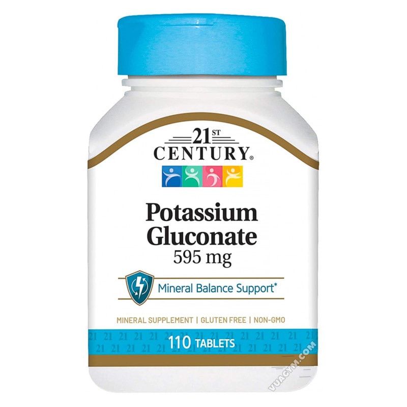 Ảnh sản phẩm 21st Century - Potassium Gluconate 595mg (110 viên)