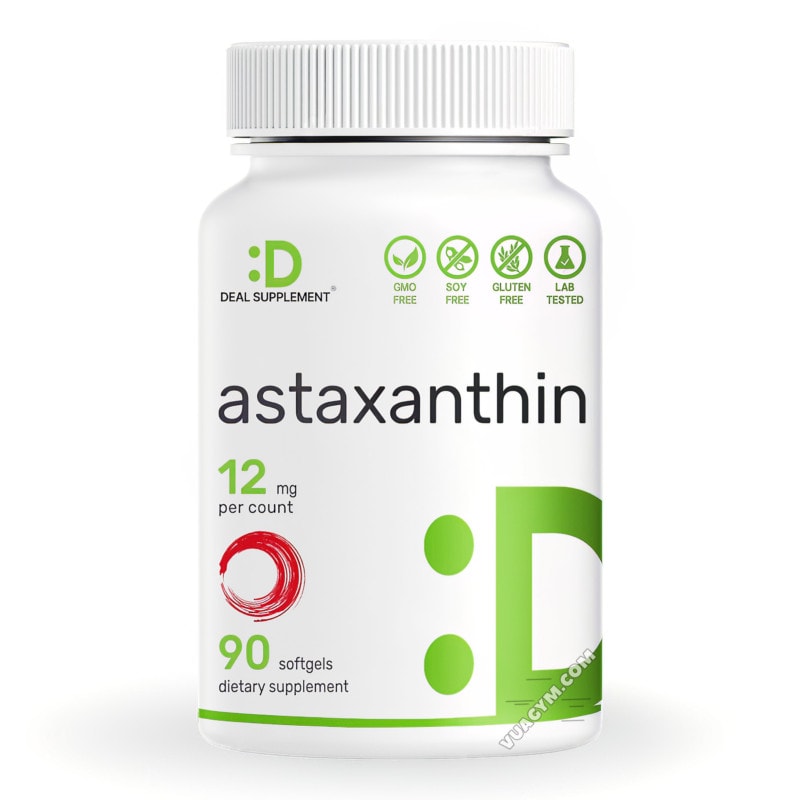 Ảnh sản phẩm Deal Supplement - Astaxanthin 12mg (90 viên)