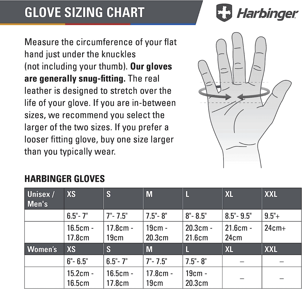 Harbinger - Pro WristWrap Gloves 2.0 (1 cặp) - harbinger pro wristwrap gloves 20 size chart