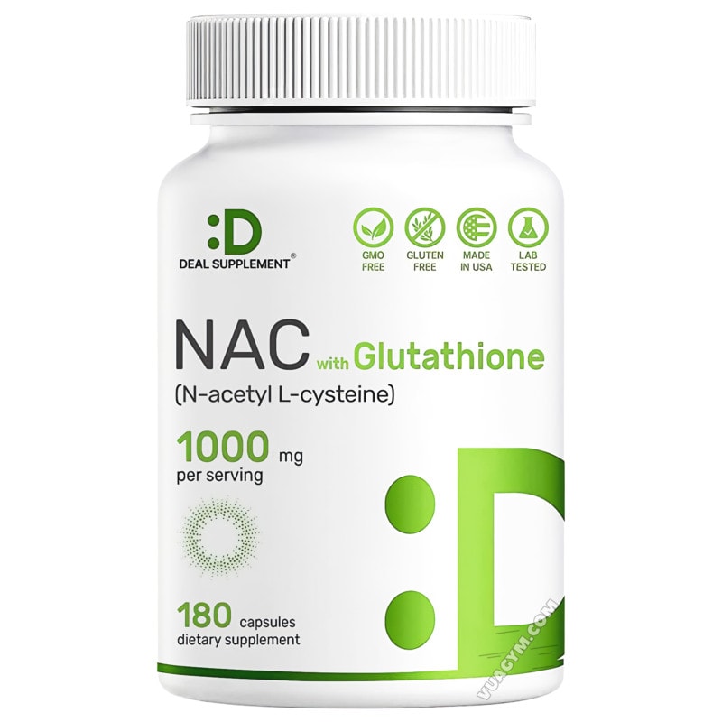 Ảnh sản phẩm Deal Supplement - NAC with Glutathione (180 viên)