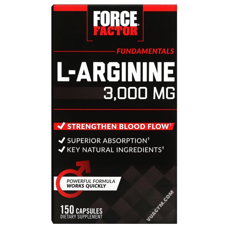 Ảnh sản phẩm Force Factor - L-Arginine 3000mg (150 viên)