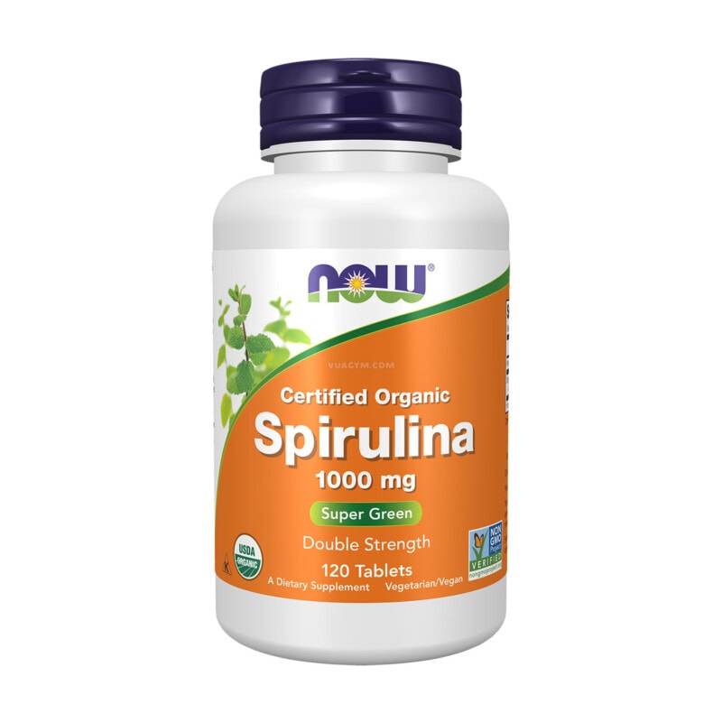 Ảnh sản phẩm NOW - Spirulina 1000mg (120 viên)