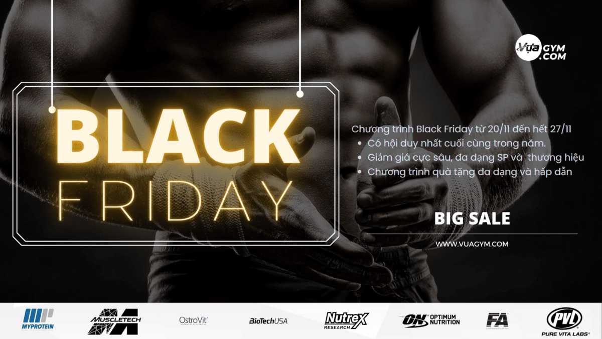 SIÊU SALE BLACK FRIDAY 2023 ĐẾN TỪ VỰA GYM