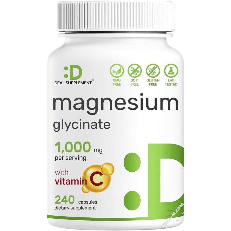 Ảnh sản phẩm Deal Supplement - Magnesium Glycinate 1000mg Plus Vitamin C (240 viên)