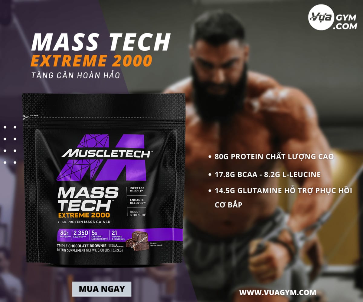 MuscleTech - Mass Tech Extreme 2000 (6 Lbs) - muscletech mass tech extreme 2000 6 lbs motavuagym