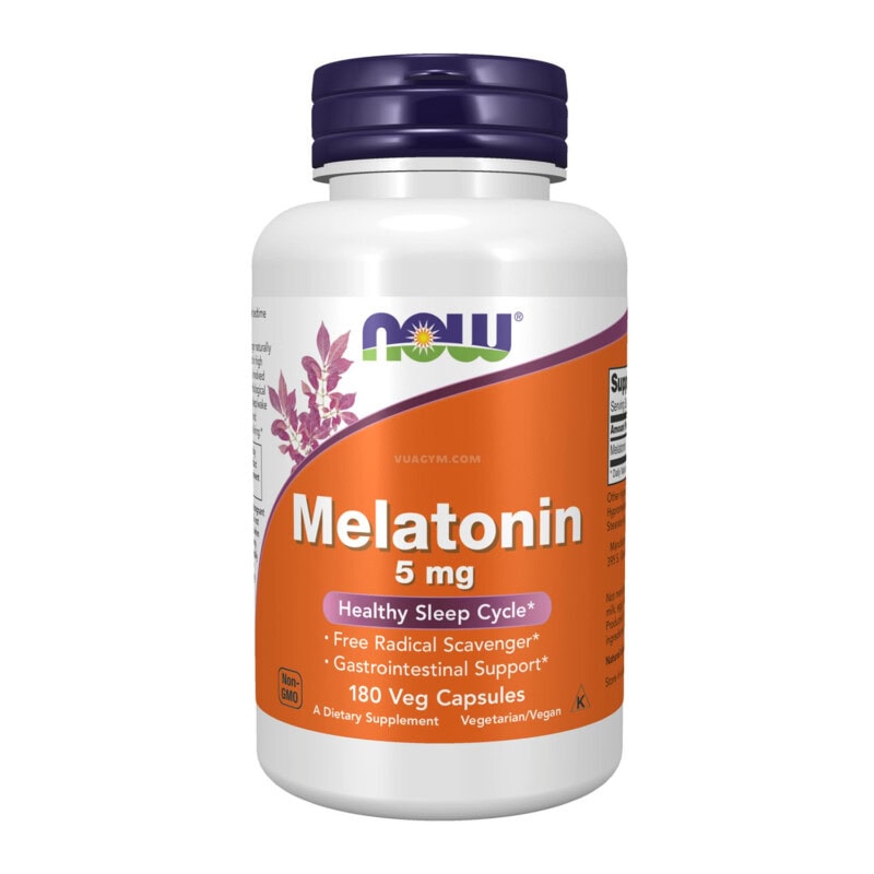 Ảnh sản phẩm NOW - Melatonin 5mg (180 viên)