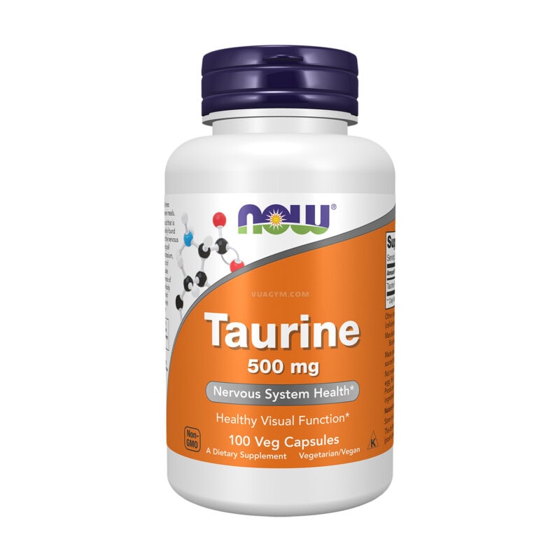 Ảnh sản phẩm NOW - Taurine 500mg (100 viên)