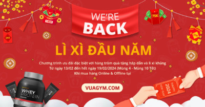 Vựa Gym đã mở cửa trở lại sau Tết 2024 với quà tặng và lì xì hấp dẫn