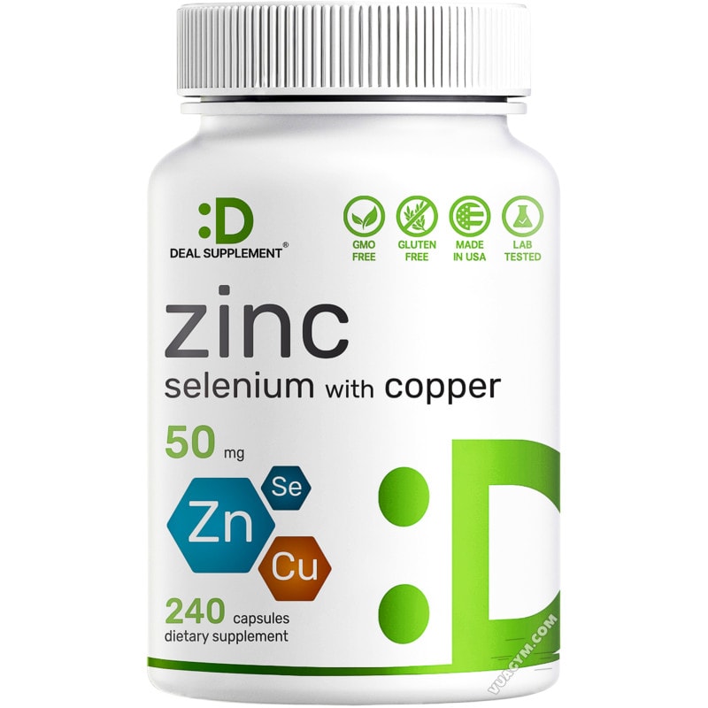 Ảnh sản phẩm Deal Supplement - Zinc 50mg with Selenium + Copper (240 viên)