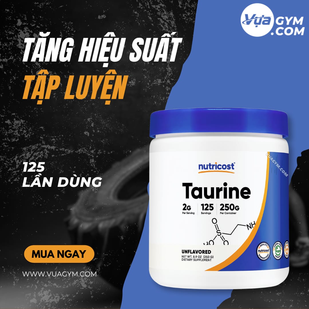 Nutricost - Taurine Powder (250g) - nutricost taurine powder 250g motavuagympng 1