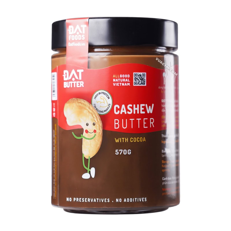 Ảnh sản phẩm ĐẠT Foods - Bơ Hạt Điều Cacao (570g)