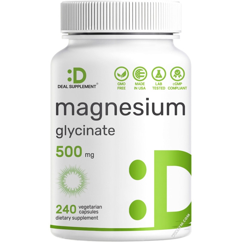 Ảnh sản phẩm Deal Supplement - Magnesium Glycinate 500mg / Capsule (240 viên)