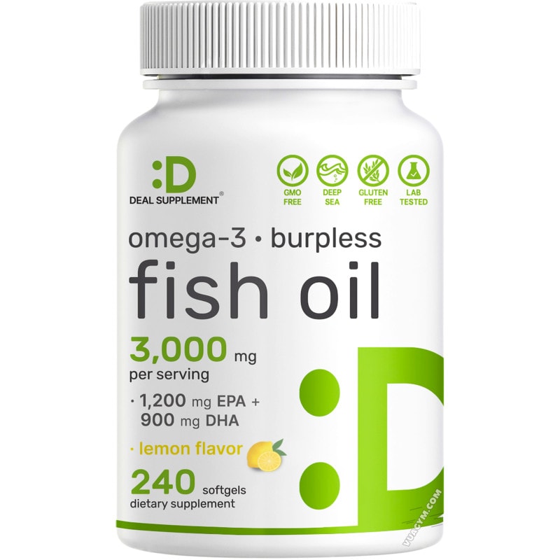 Ảnh sản phẩm Deal Supplement - Omega 3 Fish Oil 3000mg / Serving (240 viên)