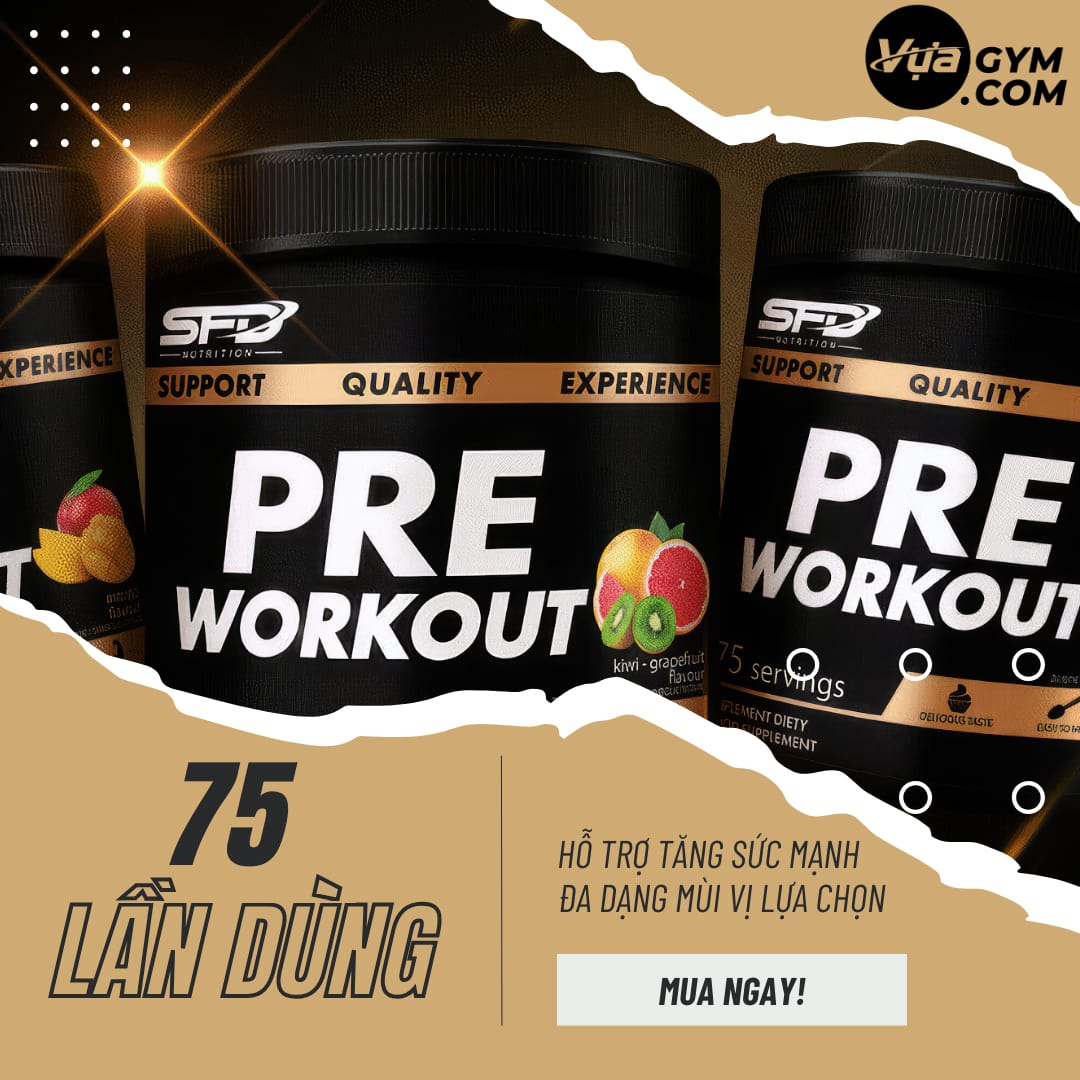 SFD - Pre Workout (75 lần dùng) - sfd pre workout 75 lan dung motavuagym
