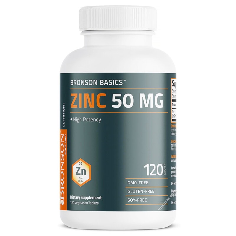 Ảnh sản phẩm Bronson - Zinc Gluconate 50mg / Tablet (120 viên)