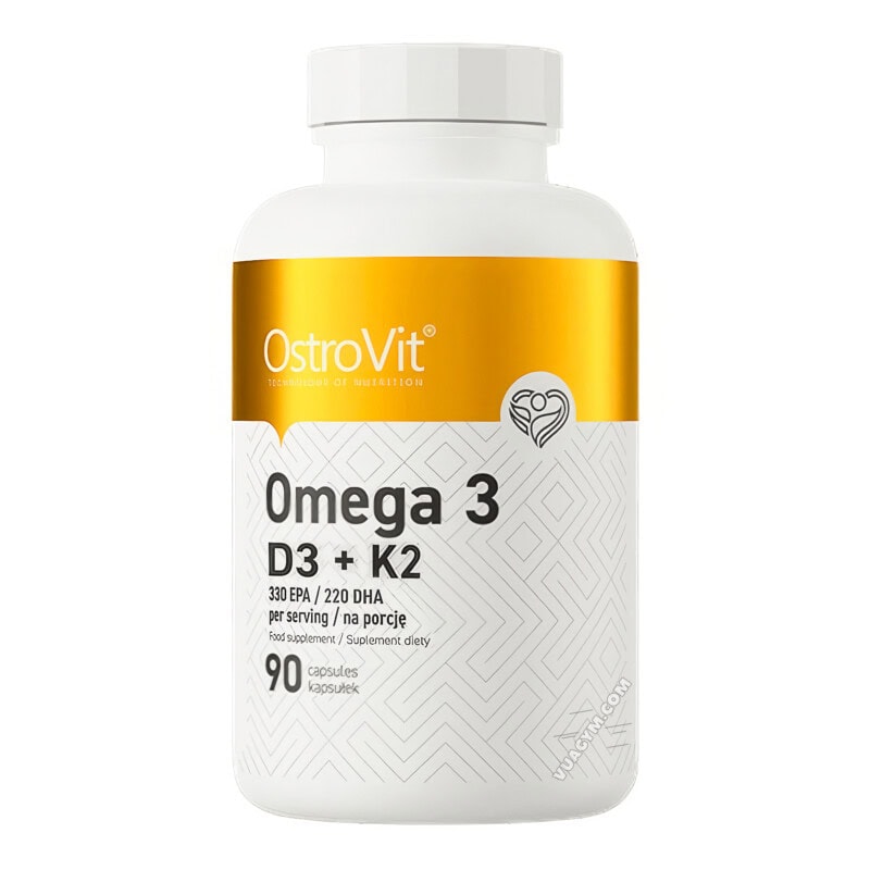 Ảnh sản phẩm OstroVit - Omega 3 D3 + K2 (90 viên)