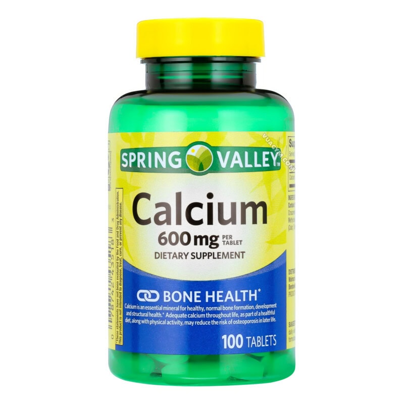 Ảnh sản phẩm Spring Valley - Calcium Carbonate 600mg / Tablet (100 viên)