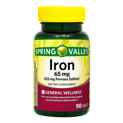 Ảnh sản phẩm Spring Valley - Iron 65mg / Tablet (100 viên) - 1
