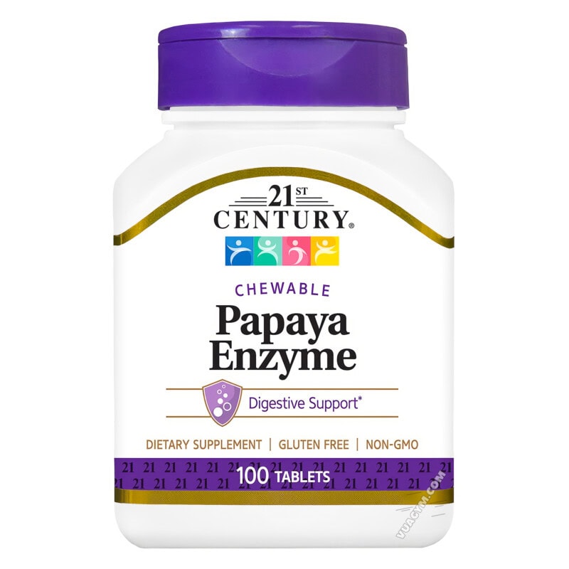 Ảnh sản phẩm 21st Century - Papaya Enzyme (100 viên)