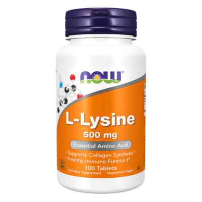 Ảnh sản phẩm NOW - L-Lysine 500mg / Tablet (100 viên) - 1