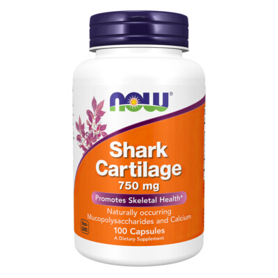 Ảnh sản phẩm NOW - Shark Cartilage 750mg / Capsule (100 viên) - 1