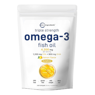 Ảnh sản phẩm Micro Ingredients - Omega-3 Fish Oil (240 viên) - 1