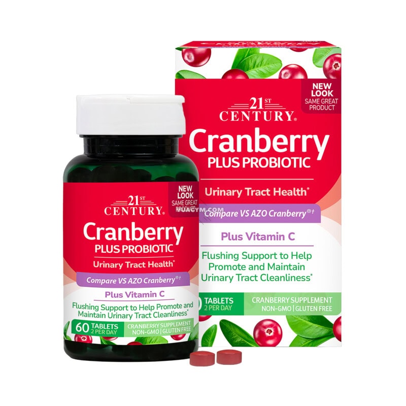 Ảnh sản phẩm 21st Century - Cranberry Plus Probiotic (60 viên)