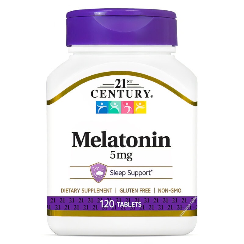 Ảnh sản phẩm 21st Century - Melatonin 5mg / Tablet (120 viên)