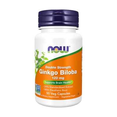 Ảnh sản phẩm NOW - Ginkgo Biloba 120mg / Capsule (50 viên) - 1